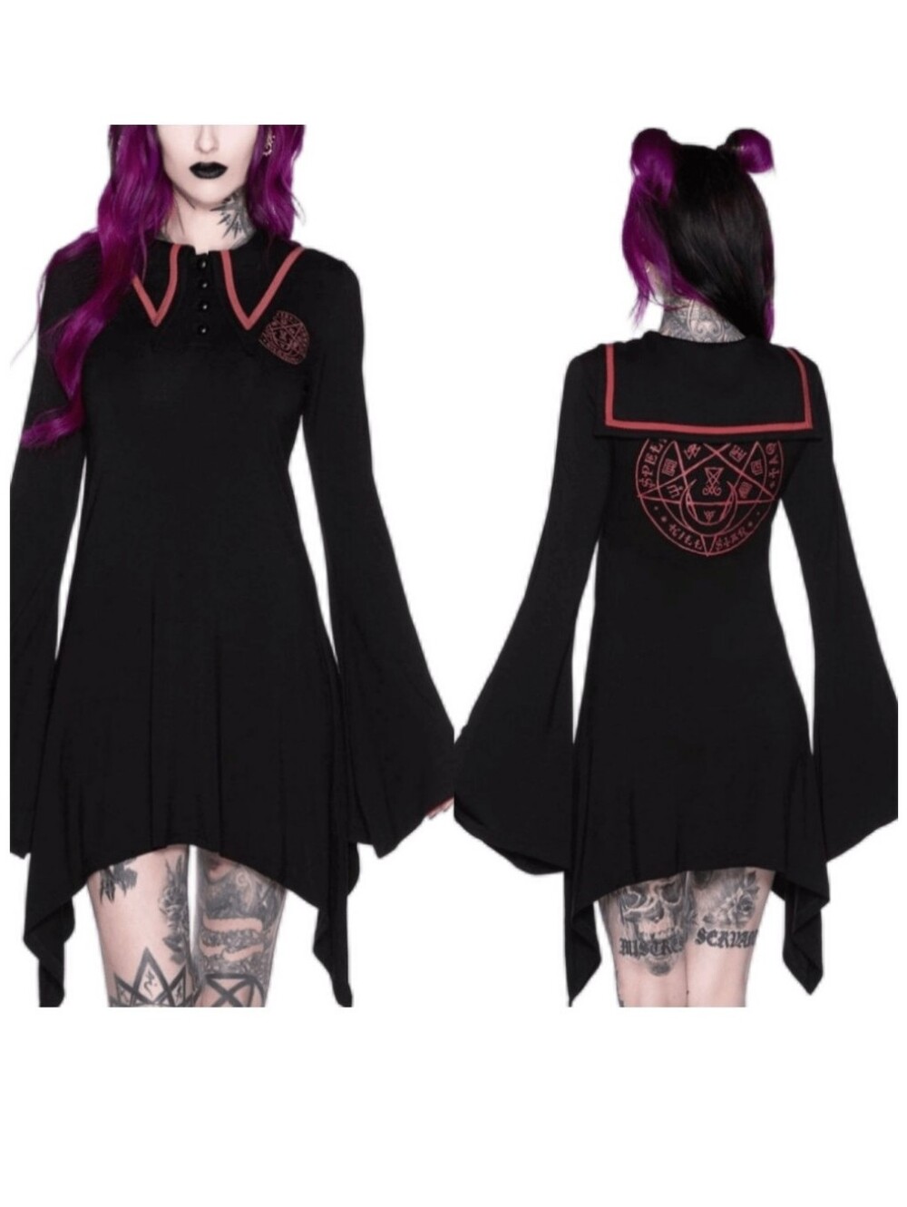 Killstar En-Crypted Collar Dress